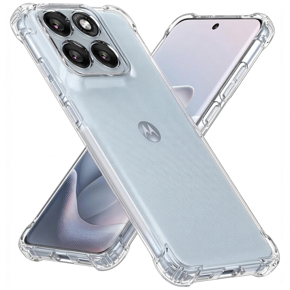 Husă Techsuit Shockproof Clear Silicone Motorola Edge 70 Fusion Transparenta