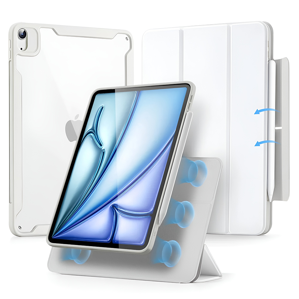 Калъф за iPad Air 4 (2020) / Air 5 (2022) / Air 11 (2024) / Air 11 (2025) / Air 11 (2026) - ESR Rebound Hybrid - Бял
