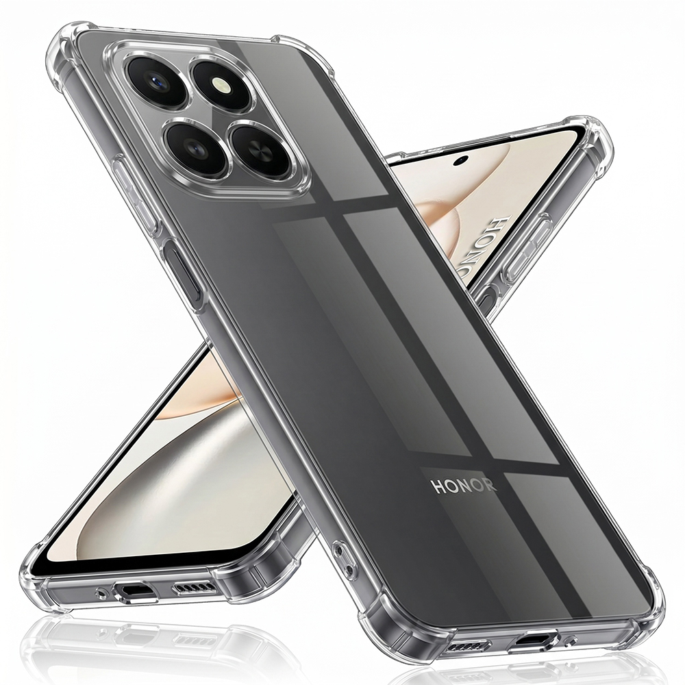 Husă Techsuit Shockproof Clear Silicone Honor 400 Smart 5G / 400 Smart 4G / X7d 4G Transparenta | fumuriu