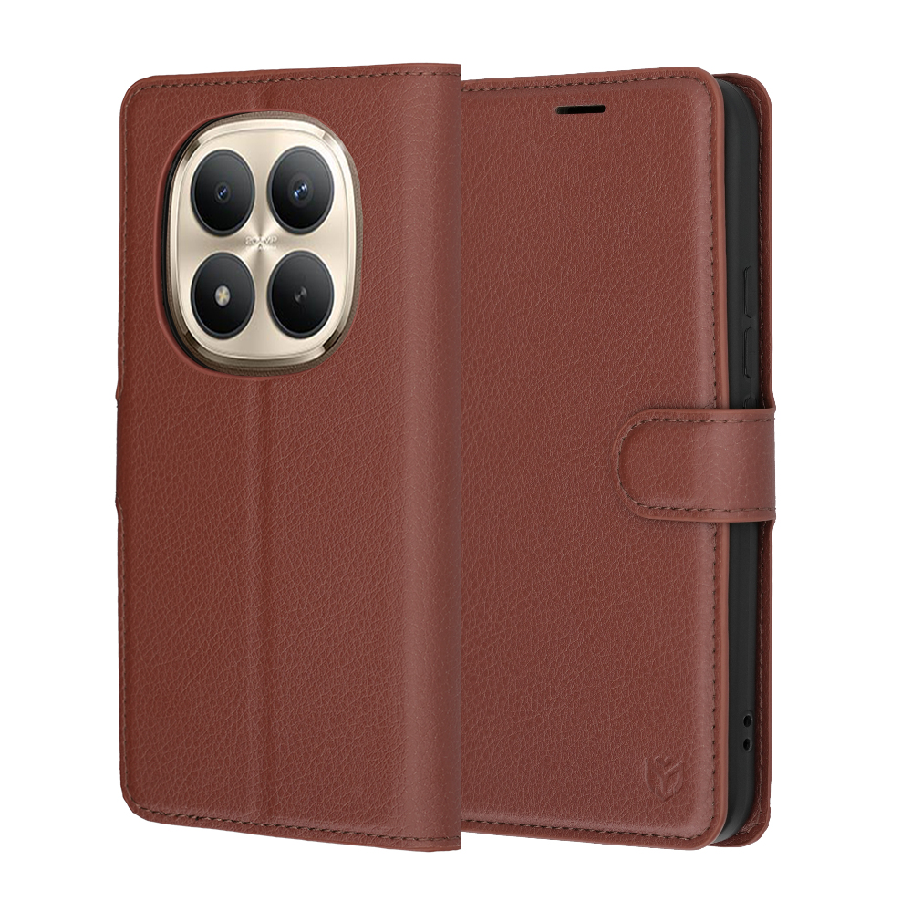 Калъф за Xiaomi Redmi Note 15 Pro+ 5G / Poco M8 Pro 5G - Techsuit Leather Folio - Кафяв