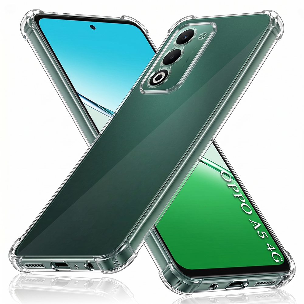 Husă Techsuit Shockproof Clear Silicone Oppo A5 4G / A5 5G Transparenta | fumuriu