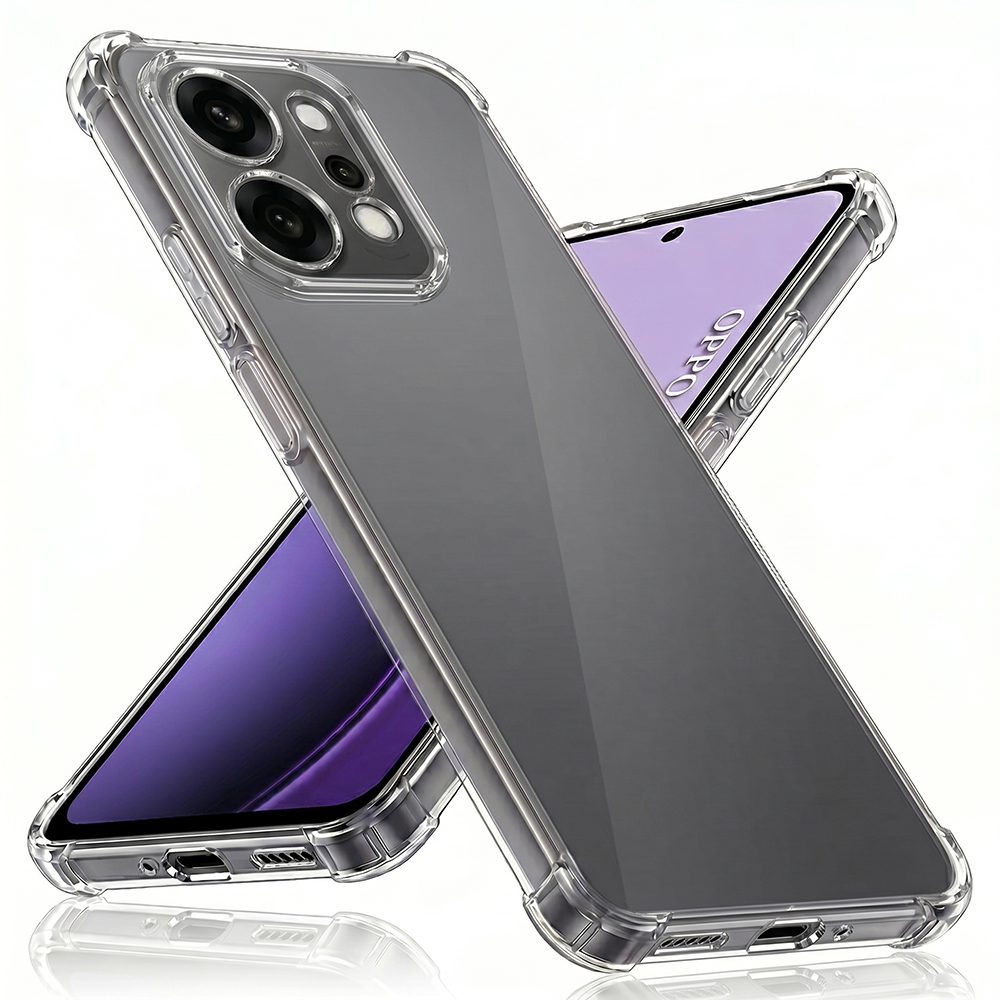 Калъф за Oppo Reno14 Pro - Techsuit Shockproof Прозрачен Прозрачен Silicone - Прозрачен