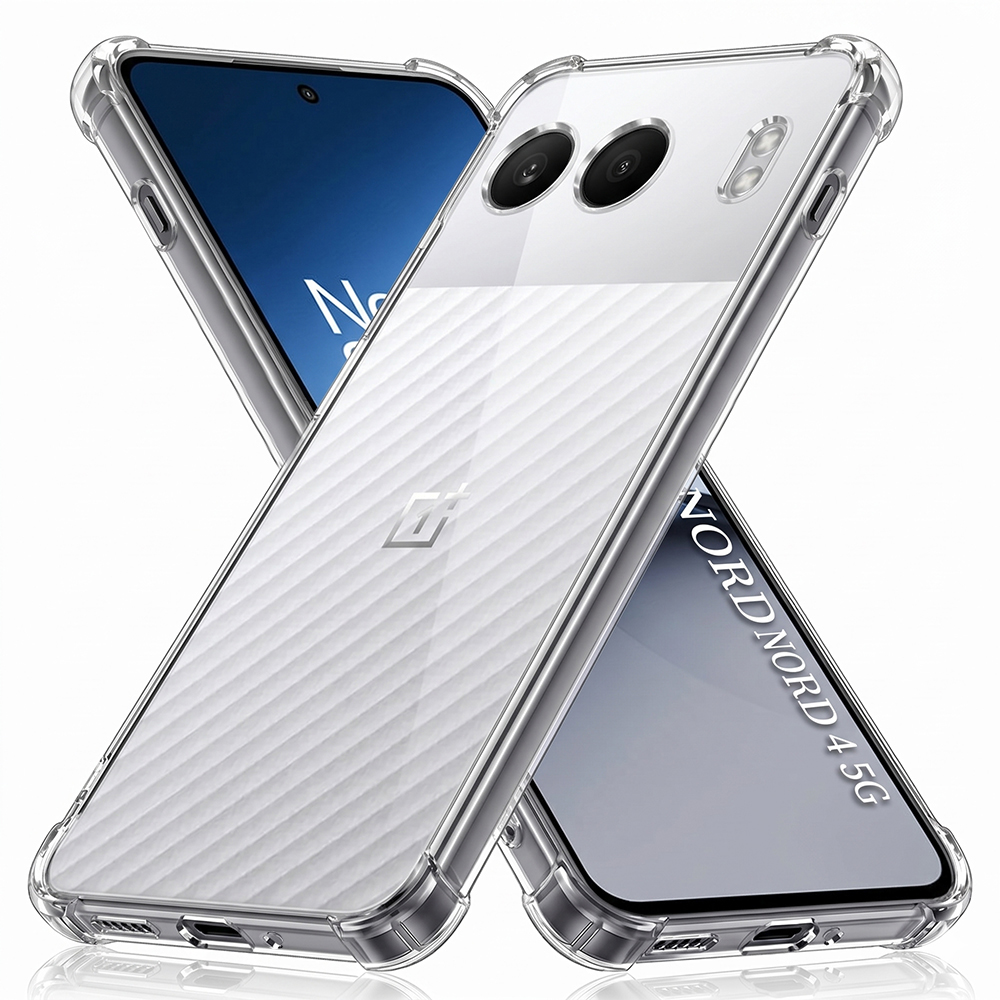 Husă Techsuit Shockproof Clear Silicone OnePlus Nord 4 Transparenta | fumuriu