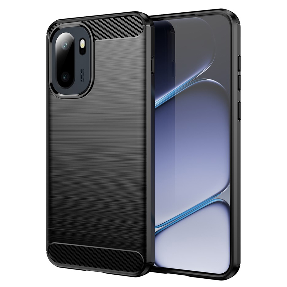 Калъф за OnePlus 15R - Techsuit Carbon Silicone - Черен