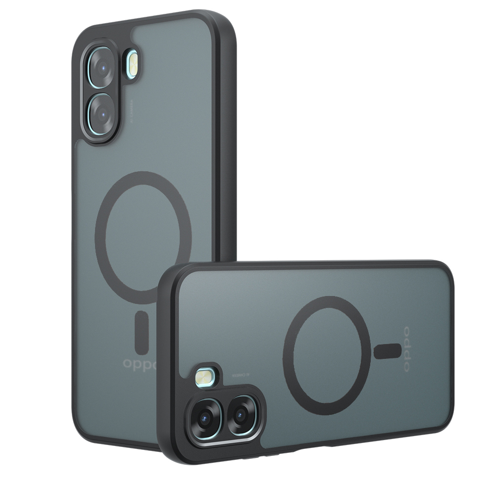 Калъф за Oppo A6x 4G / A6x 5G - Techsuit PureFrost MagSafe - Frosted Черен