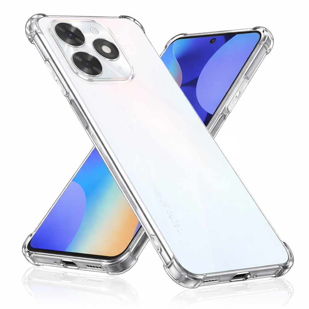 Калъф за Tecno Spark Go 2024 / Spark 20C - Techsuit Shockproof Прозрачен Прозрачен Silicone - Прозрачен
