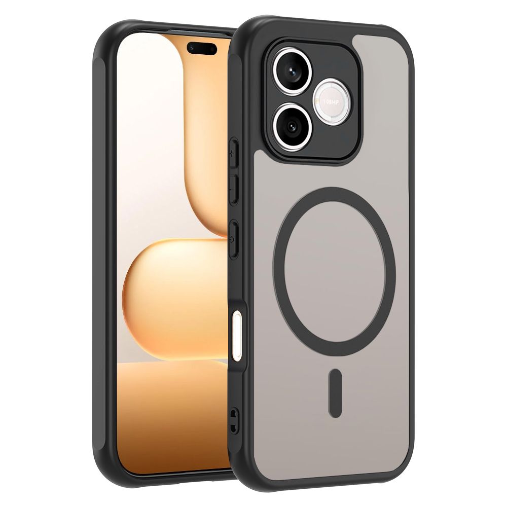 Husă Techsuit HaloFrost II MagSafe Honor 600 Lite Negru