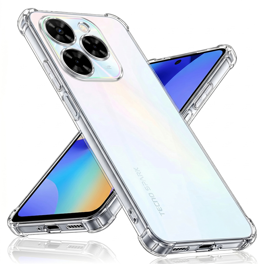 Калъф за Tecno Spark 20 Pro - Techsuit Shockproof Прозрачен Прозрачен Silicone - Прозрачен