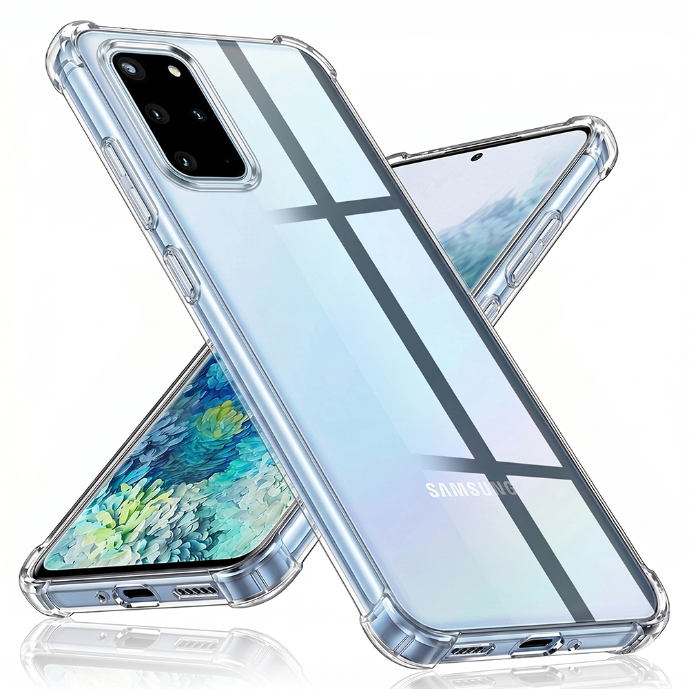 Husă Techsuit Shockproof Clear Silicone Samsung Galaxy S20 Plus 4G / S20 Plus 5G Transparenta | fumuriu