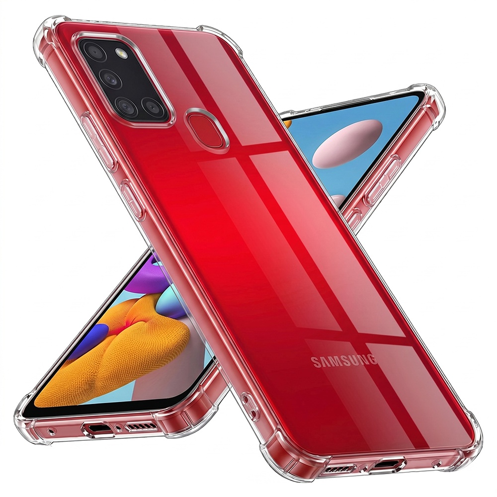 Калъф за Samsung Galaxy A21s - Techsuit Shockproof Прозрачен Silicone - Прозрачен