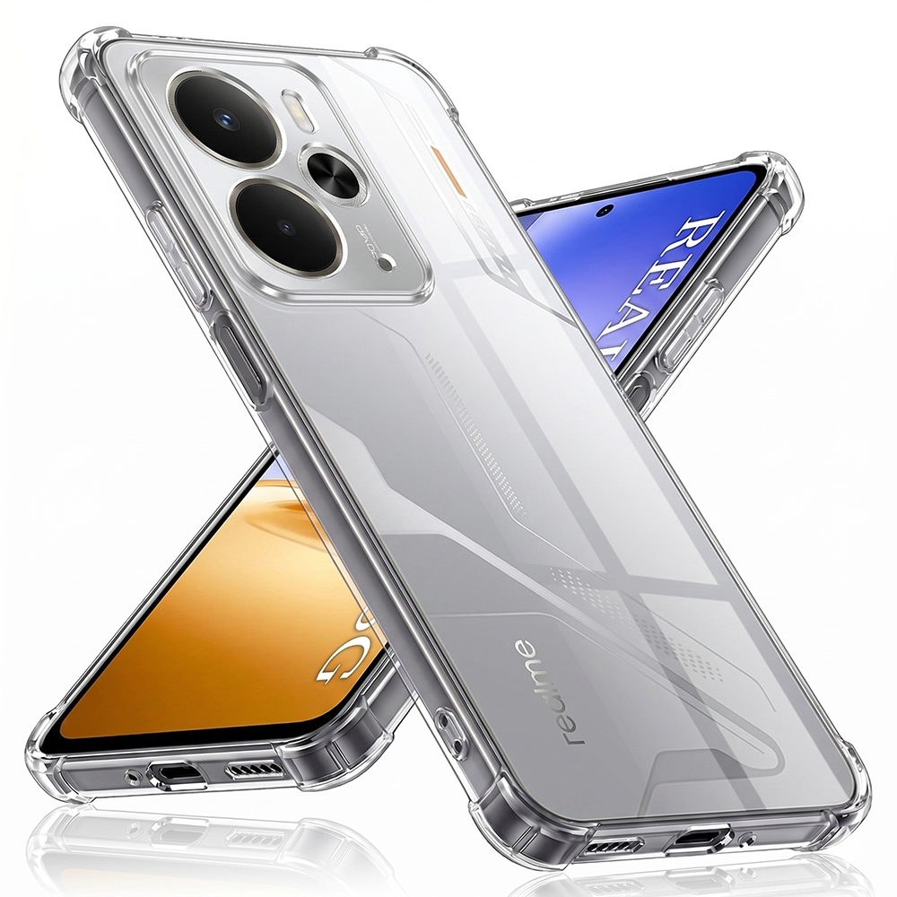 Калъф за Realme 14 / Realme 14T - Techsuit Shockproof Прозрачен Прозрачен Silicone - Прозрачен