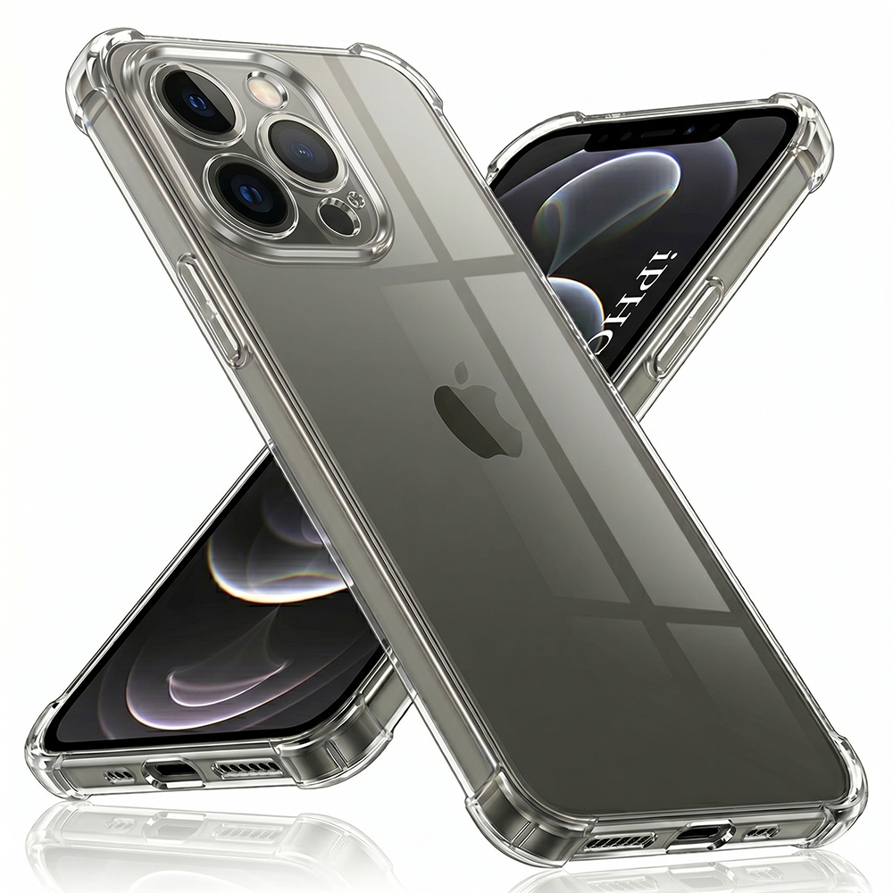 Калъф за iPhone 12 Pro - Techsuit Shockproof Прозрачен Silicone - Прозрачен