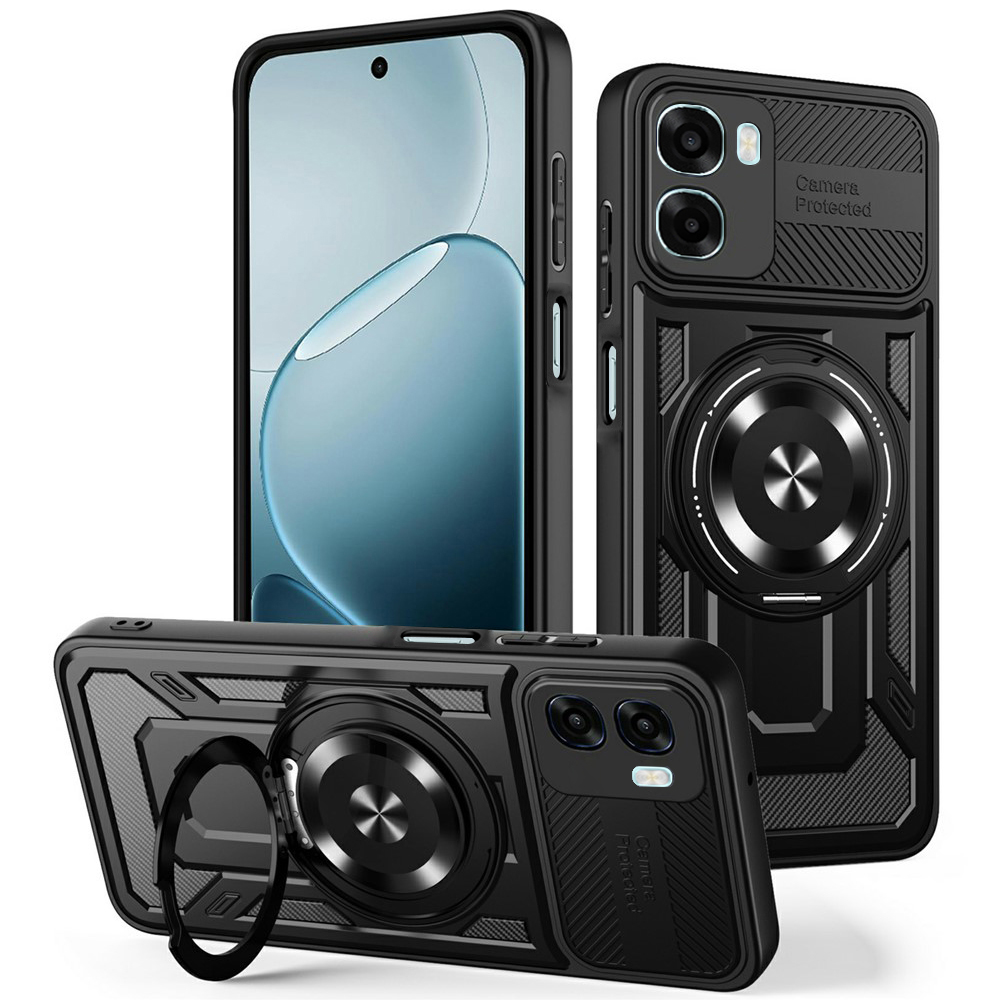 Калъф за Oppo A6x 4G / A6x 5G - Techsuit RuggedCam - Черен