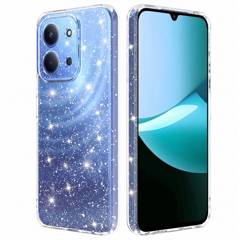 Husă Techsuit SparkleSkin Series Xiaomi Redmi 15C 4G / Redmi 15C 5G Transparenta