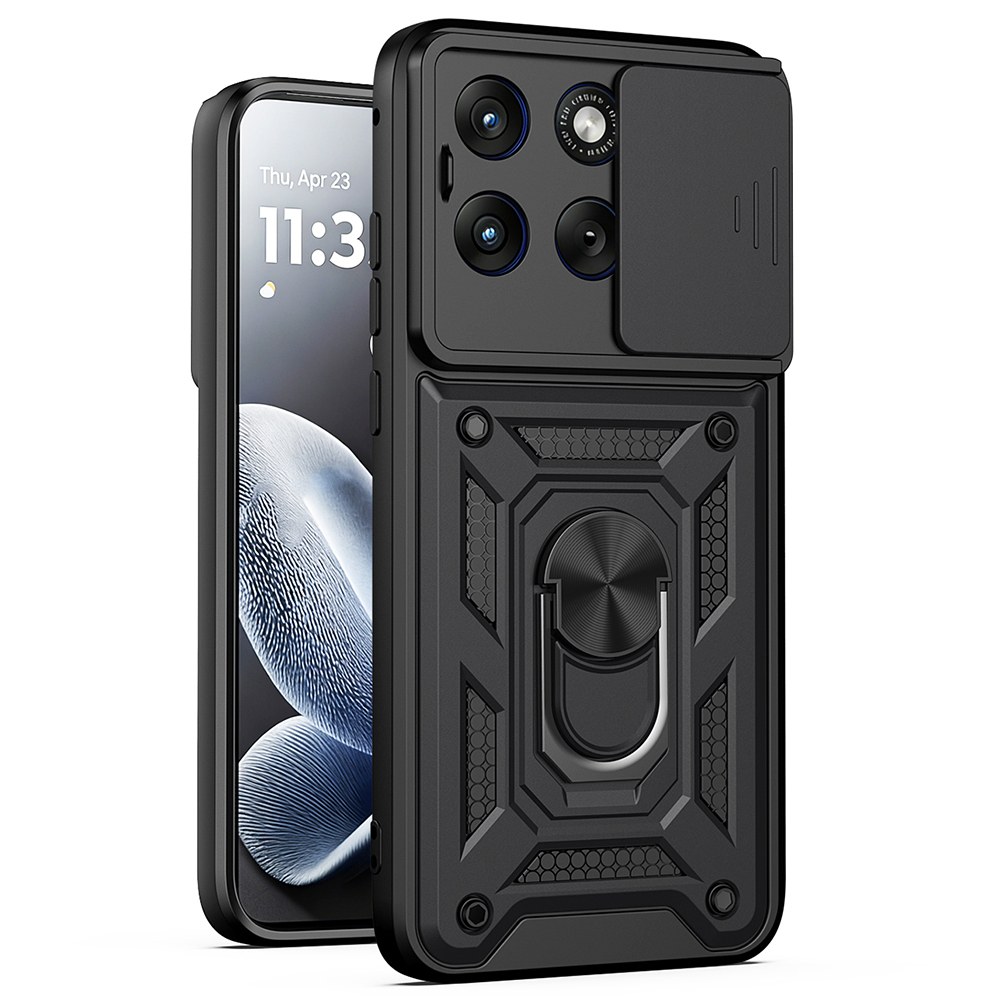 Калъф за Motorola Edge 70 Fusion - Techsuit CamShield Series - Черен