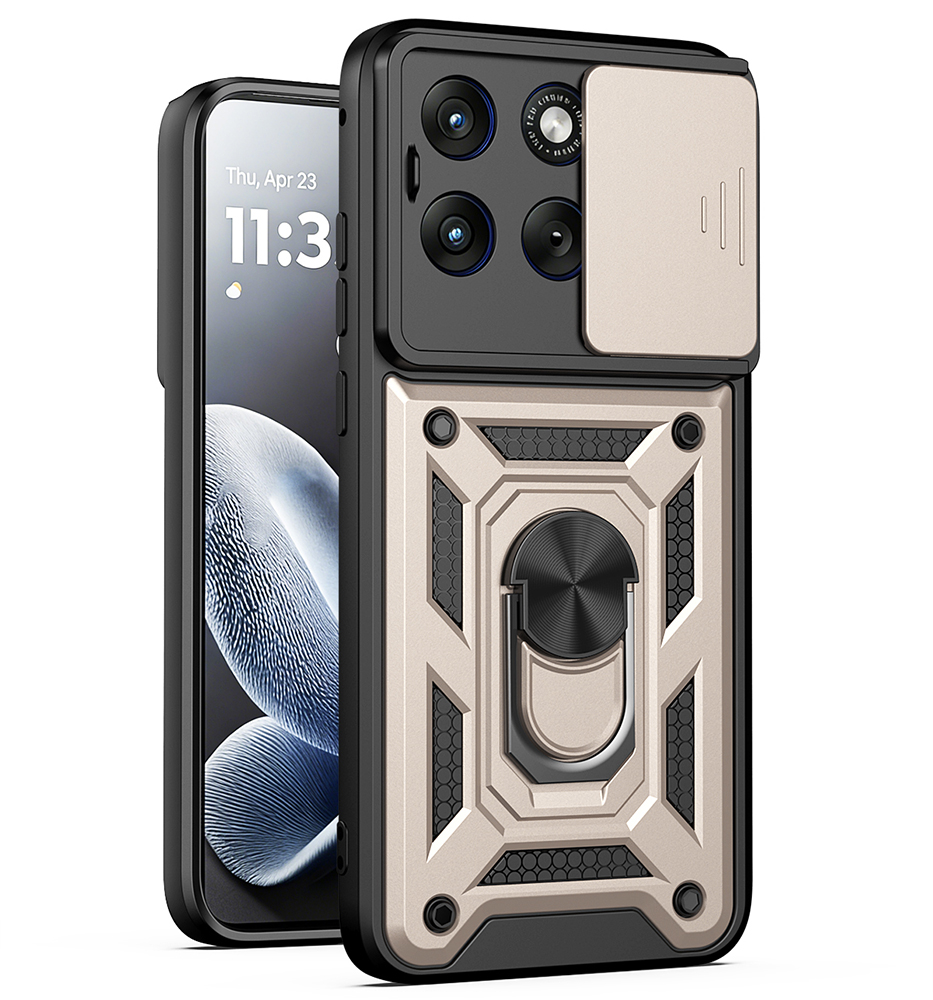 Калъф за Motorola Edge 70 Fusion - Techsuit CamShield Series - златен