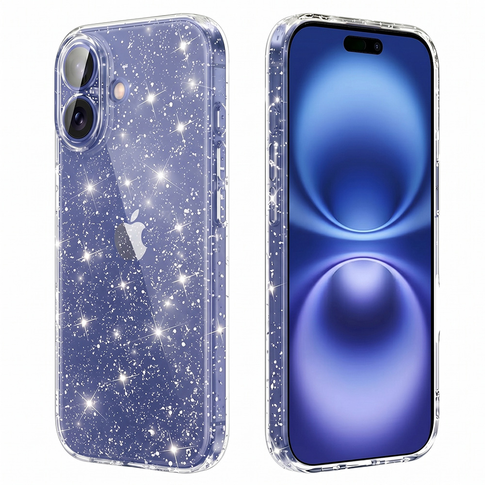 Husă Techsuit SparkleSkin Series iPhone 16 Plus Transparenta