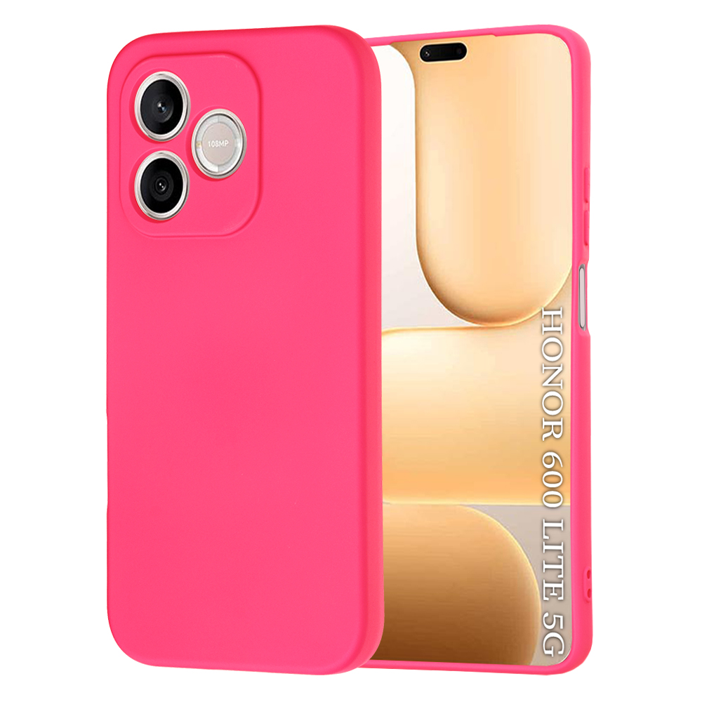 Калъф за Honor 600 Lite - Techsuit SoftFlex - Hot Розов
