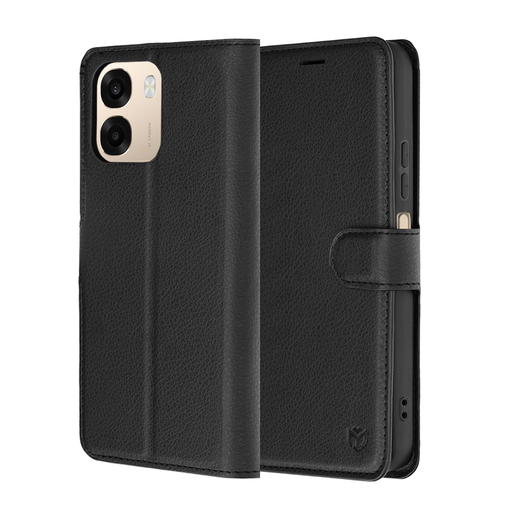 Калъф за Oppo A6 4G / A6x 4G / A6x 5G - Techsuit Leather Folio - Черен