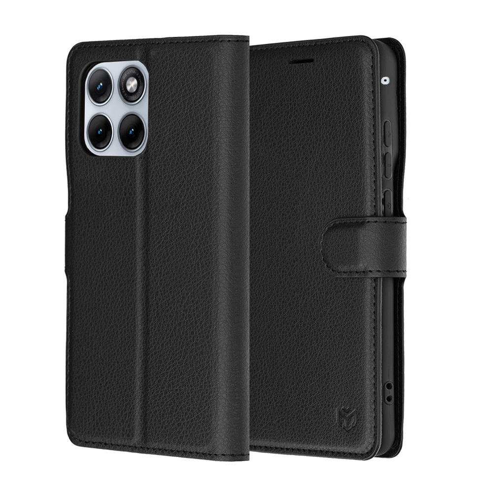 Калъф за Motorola Edge 70 Fusion - Techsuit Leather Folio - Черен