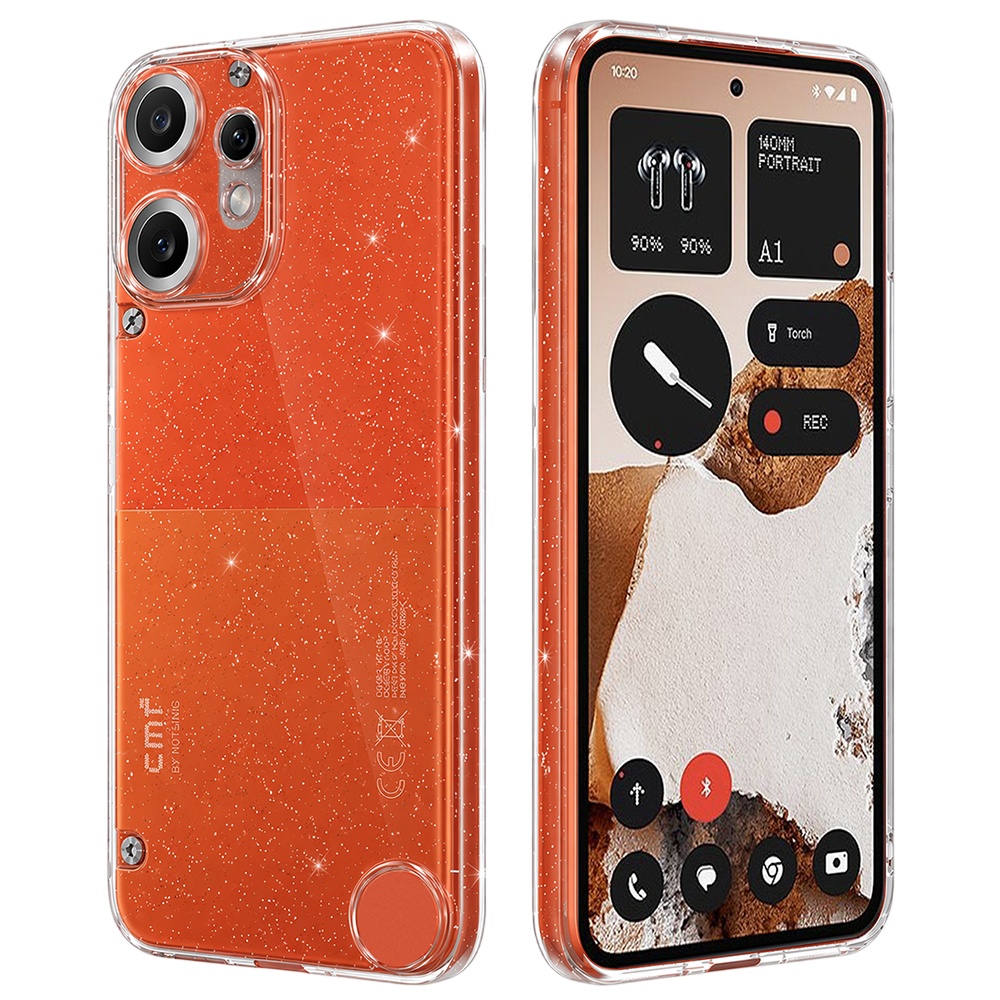 Калъф за нищо CMF Phone 2 Pro - Серия Techsuit SparkleSkin - Прозрачен