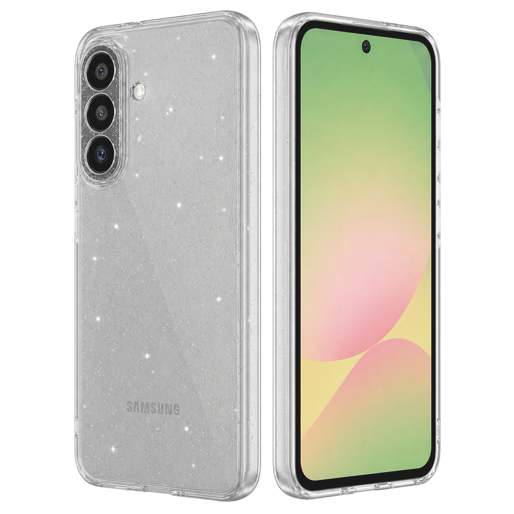 Калъф за Samsung Galaxy A56 5G - Techsuit SparkleSkin Series - Прозрачен