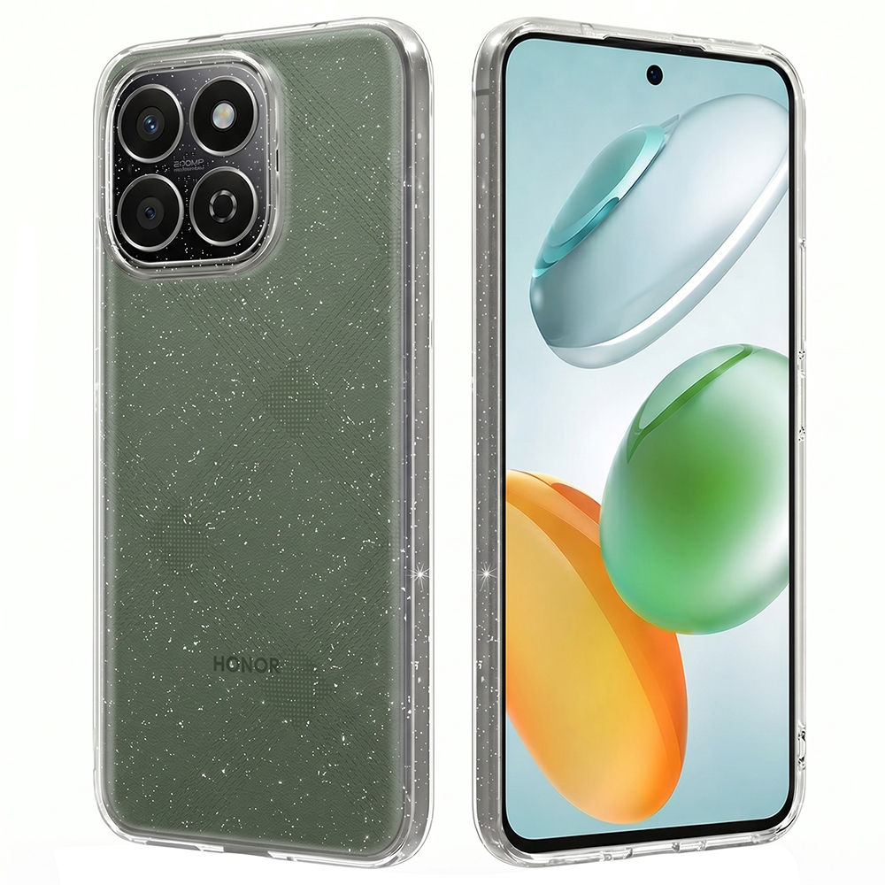 Калъф за Honor 200 Smart / X7c - Techsuit SparkleSkin Series - Прозрачен