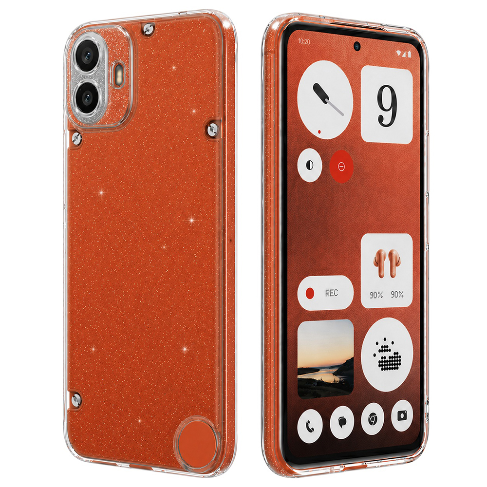 Калъф за нищо CMF Phone 1 - Серия Techsuit SparkleSkin - Прозрачен