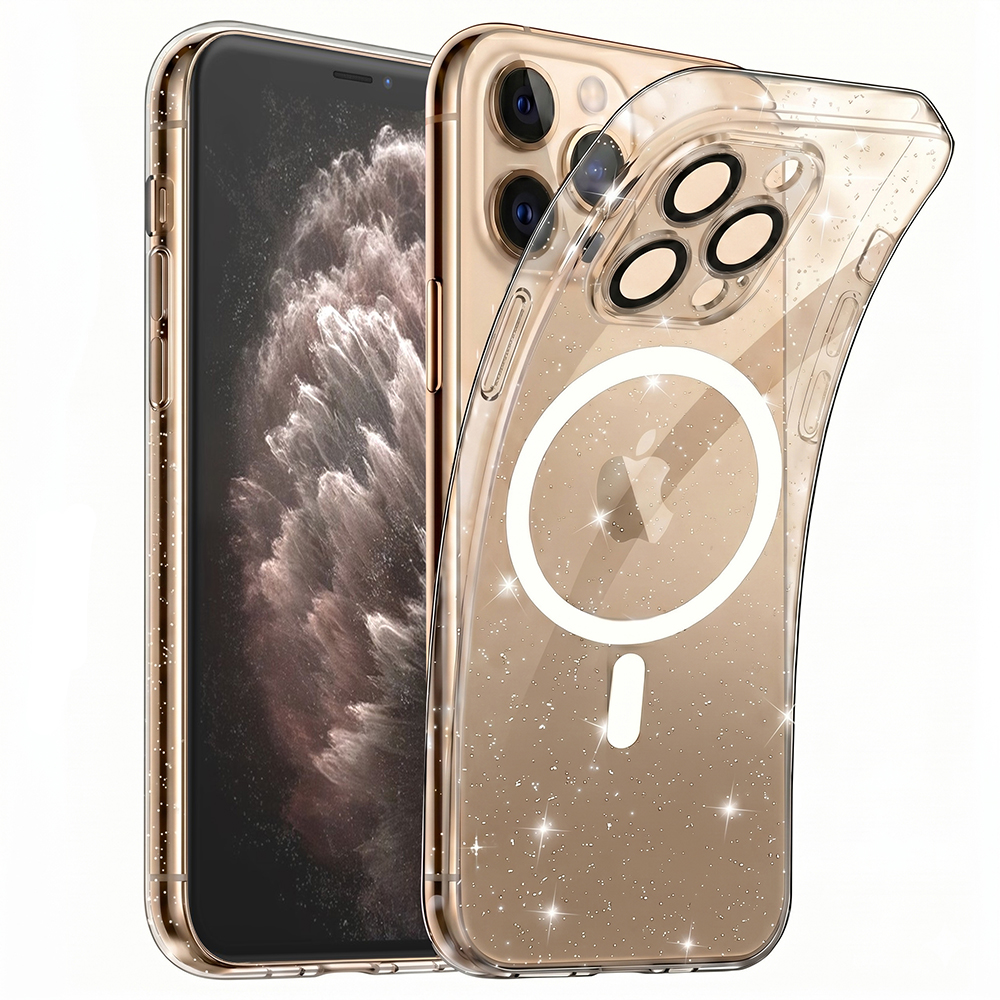 Калъф за iPhone 11 Pro - Techsuit SparkleSkin MagSafe Series - Прозрачен