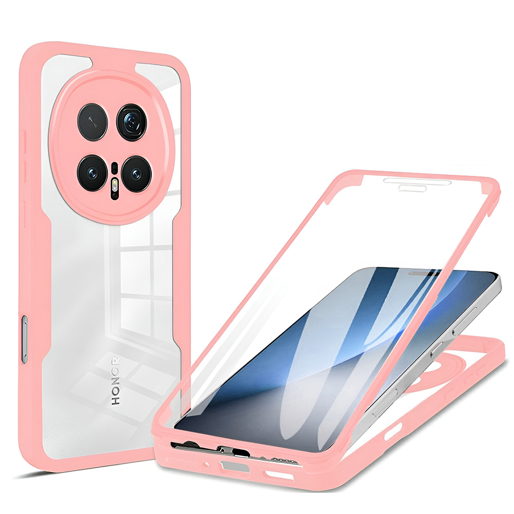 Калъф за Honor Magic8 Pro + Pouch - Techsuit ColorVerse 360 Series - Розов