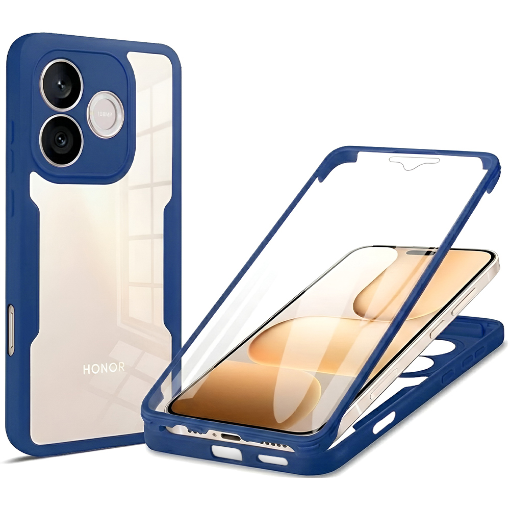 Калъф за Honor 600 Lite + калъф - Techsuit ColorVerse 360 Series - Син
