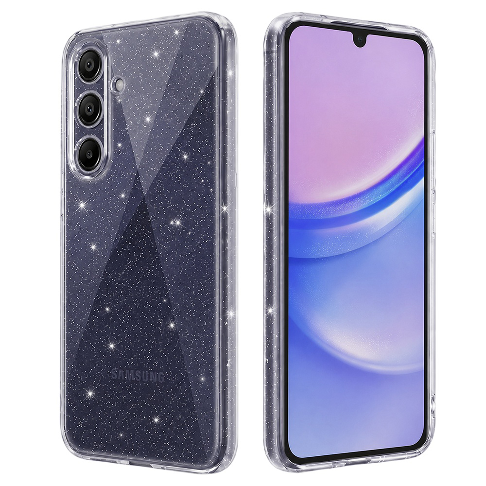 Калъф за Samsung Galaxy A15 4G / A15 5G - Techsuit SparkleSkin Series - Прозрачен