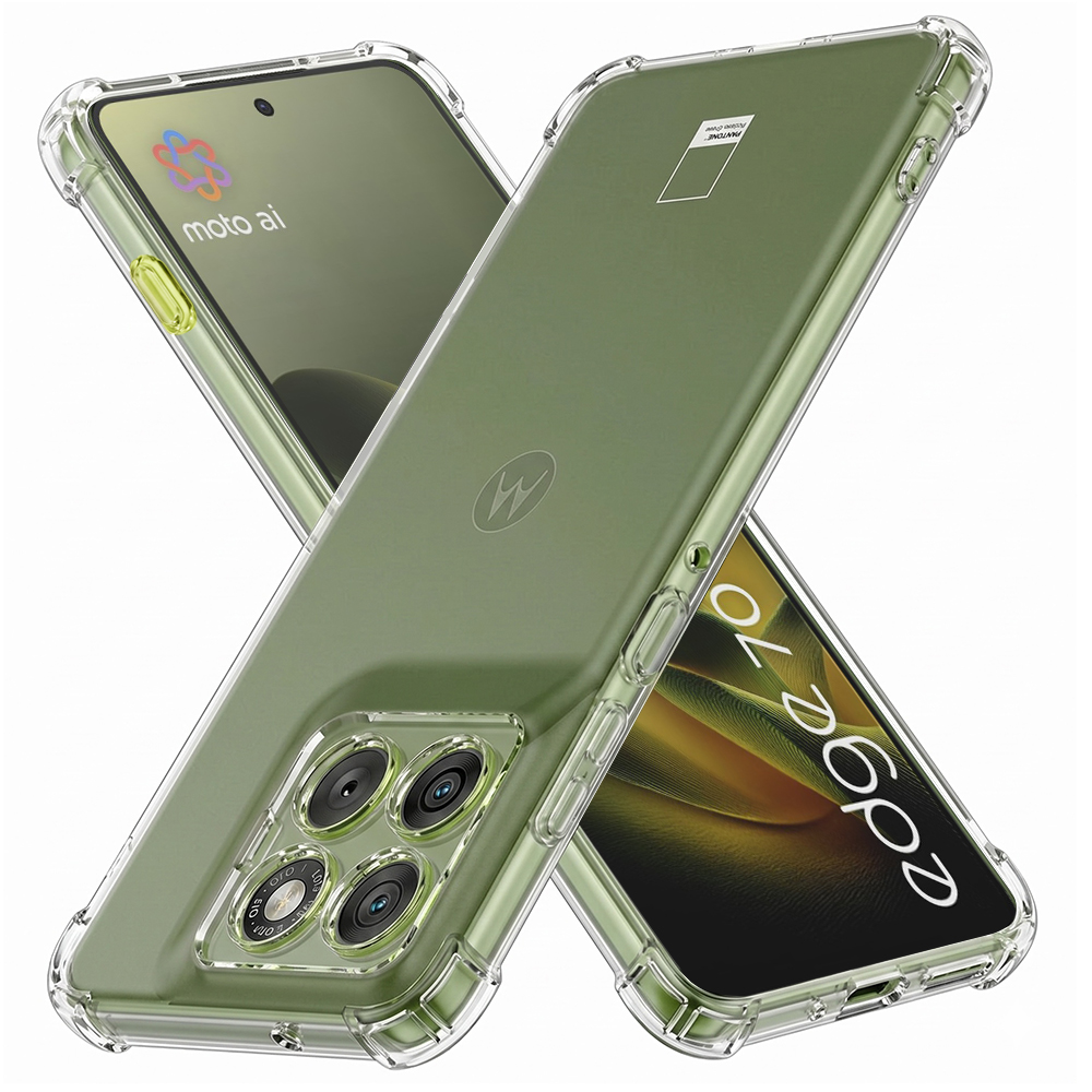 Калъф за Motorola Edge 70 - Techsuit Shockproof Прозрачен Silicone - Прозрачен