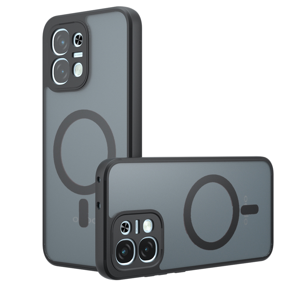 Калъф за Oppo A6 Pro 4G / A6 Pro 5G - Techsuit PureFrost MagSafe - Frosted Черен