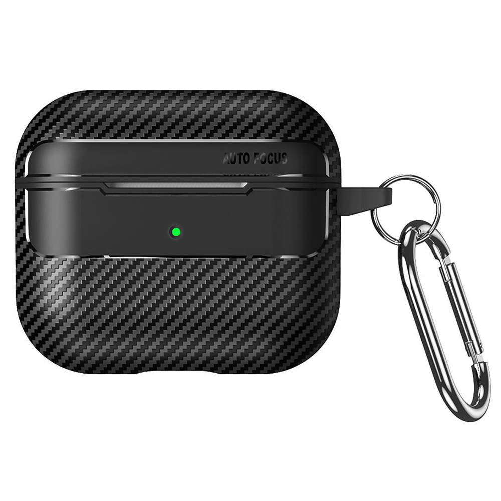 Калъф за AirPods Pro 3 - Techsuit CarbonFiber - Черен