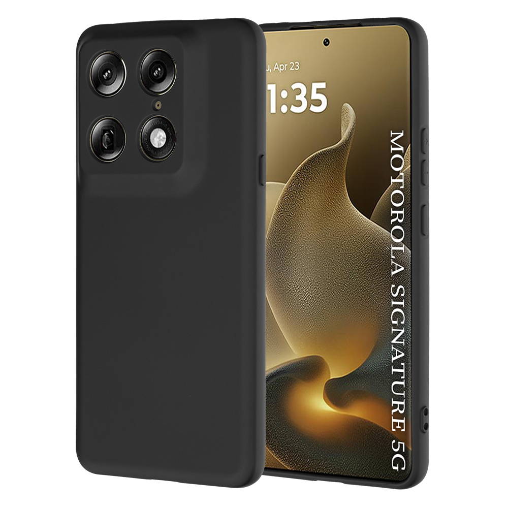 Калъф за Motorola Signature - Techsuit SoftFlex - Черен