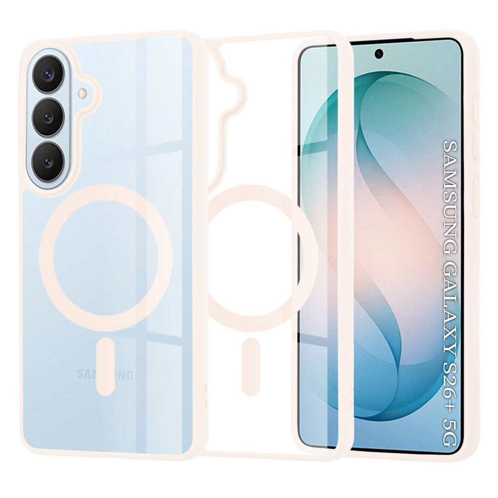 Калъф за Samsung Galaxy S26 Plus - Techsuit MagSafe Pro - Nude Розов