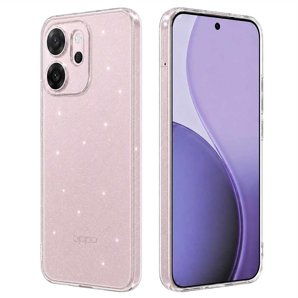 Калъф за Oppo Reno14 F / Reno14 FS 5G - Techsuit SparkleSkin Series - Прозрачен