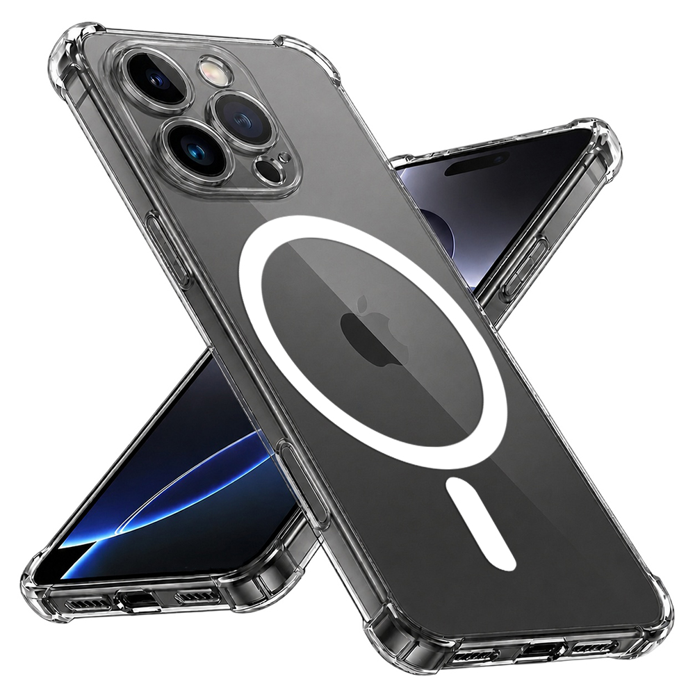 Калъф за iPhone 16 Pro Max - Techsuit Shockproof Прозрачен Silicone MagSafe - Прозрачен