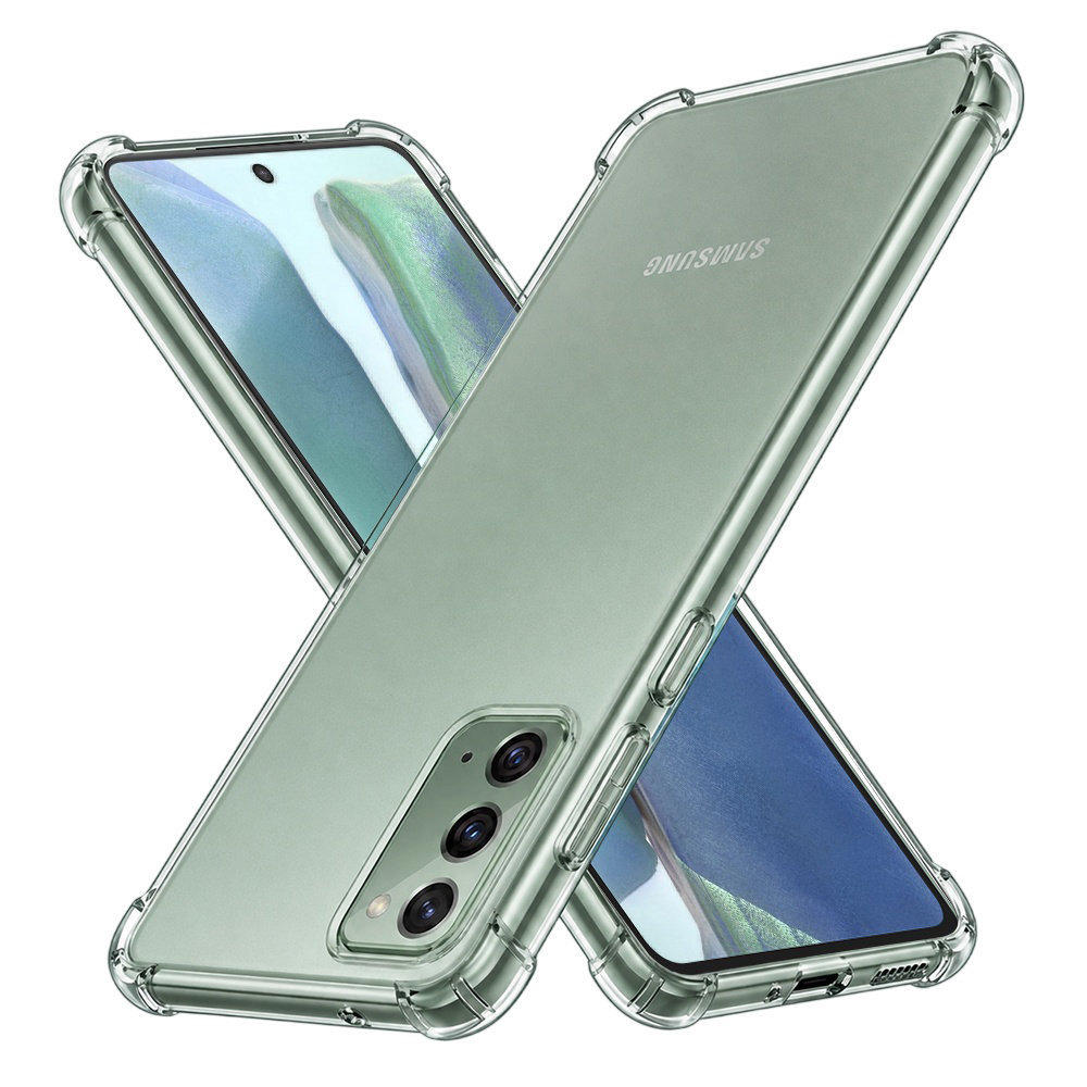 Калъф за Samsung Galaxy Note 20 4G / Note 20 5G - Techsuit Удароустойчив Прозрачен Удароустойчив Прозрачен силикон - Прозрачен