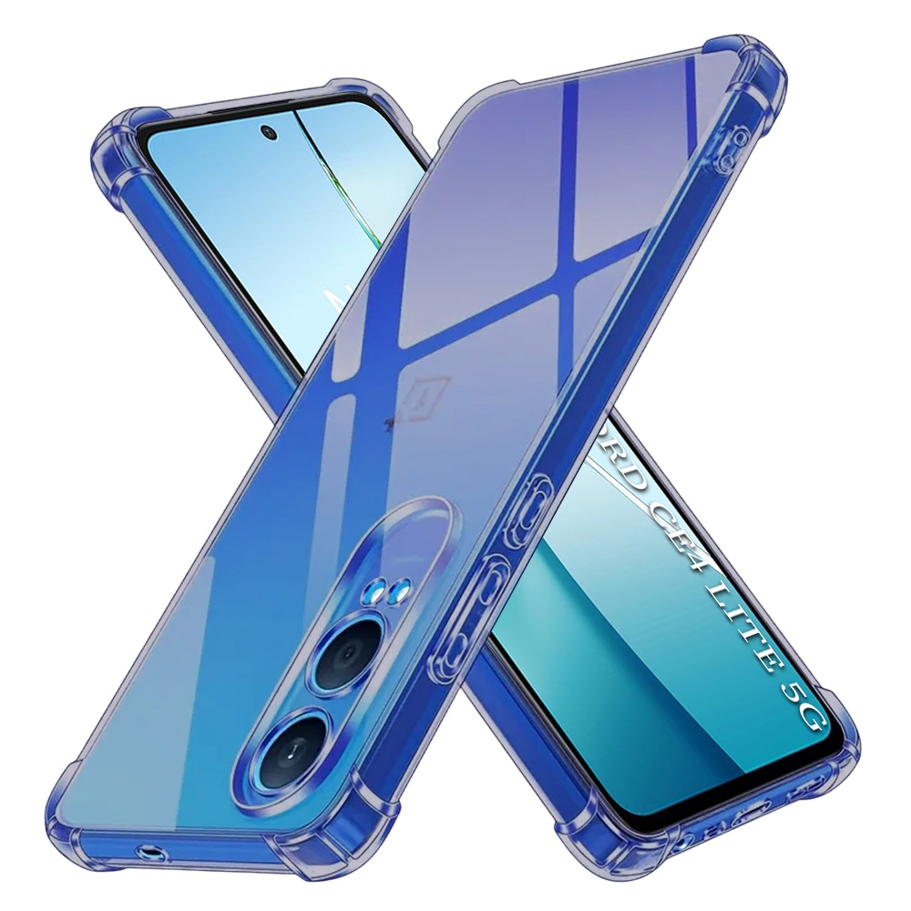 Калъф за OnePlus Nord CE4 Lite - Techsuit Shockproof Прозрачен Silicone - Smoke Черен