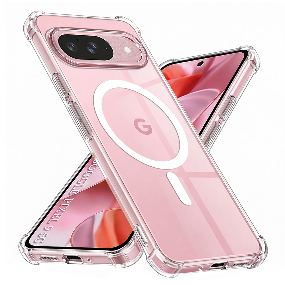 Калъф за Google Pixel 9 - Techsuit Shockproof Прозрачен Silicone MagSafe - Прозрачен