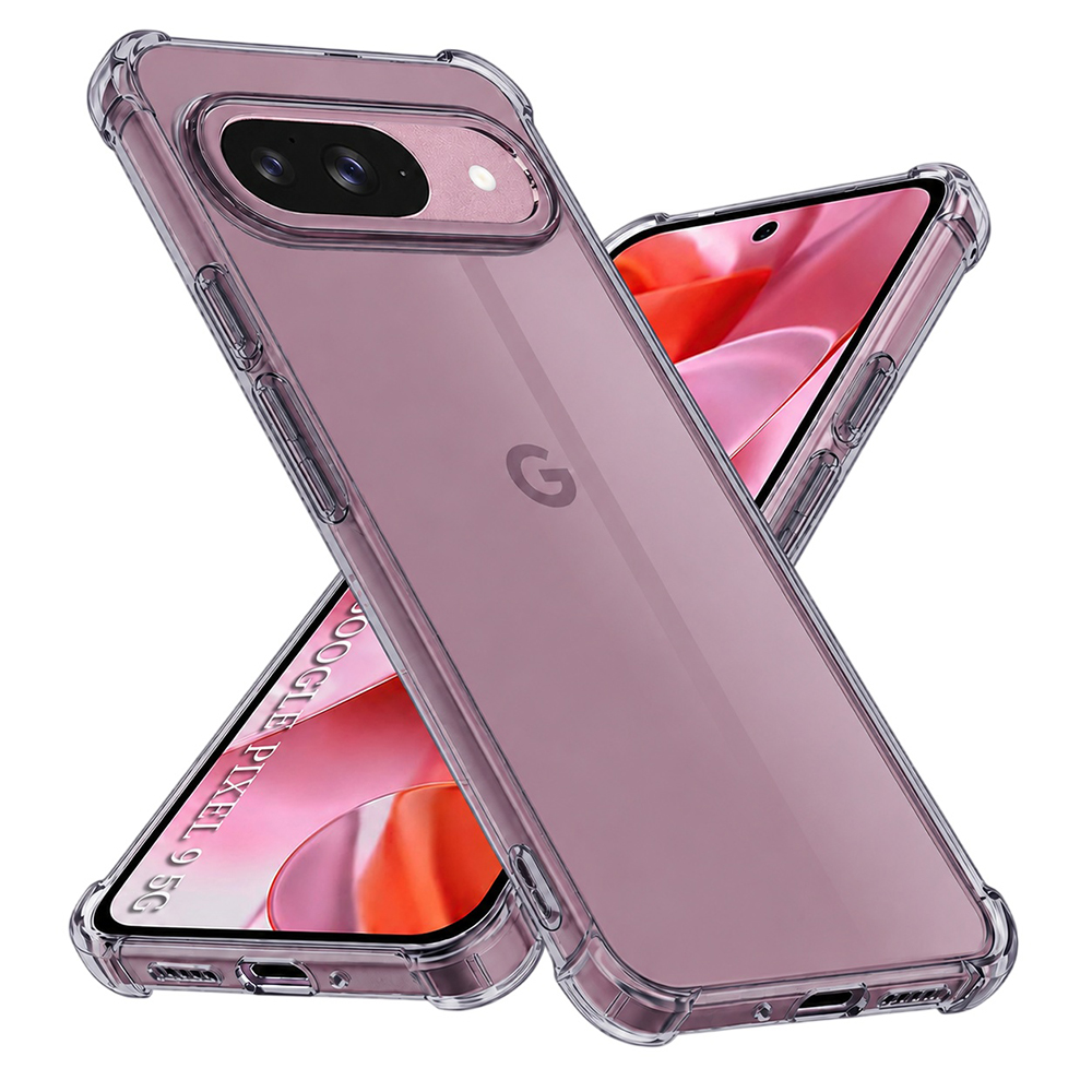 Калъф за Google Pixel 9 - Techsuit Shockproof Прозрачен Silicone - Smoke Черен