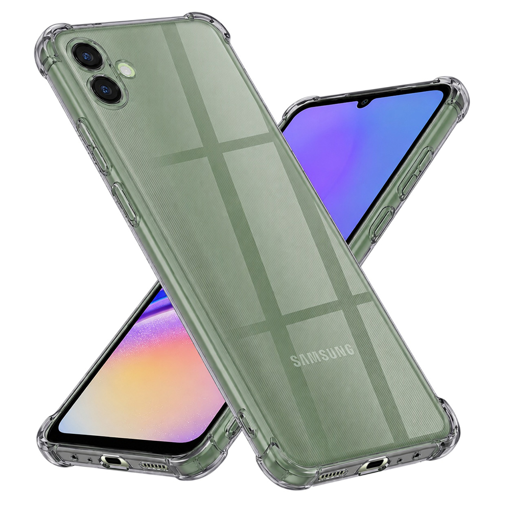 Калъф за Samsung Galaxy A05 - Techsuit Shockproof Прозрачен Silicone - Smoke Черен