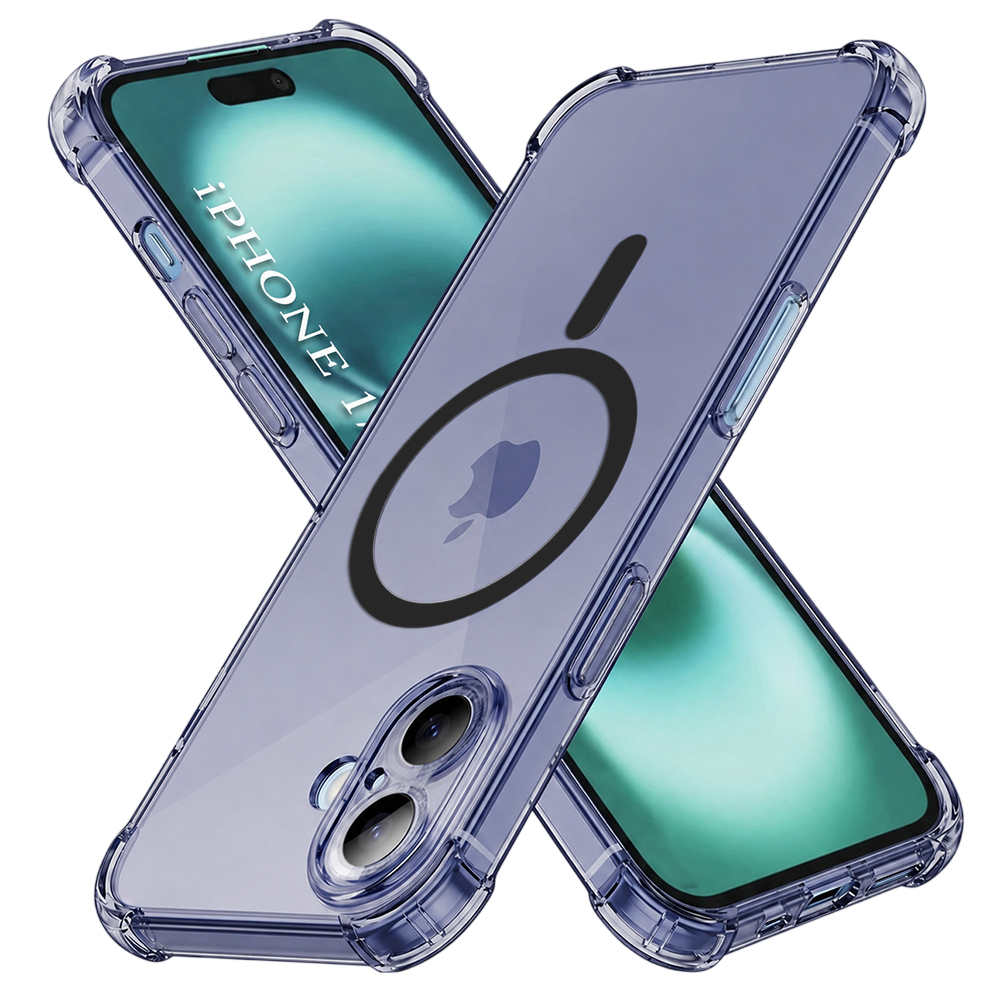 Калъф за iPhone 17 - Techsuit Shockproof Прозрачен Silicone MagSafe - Smoke Черен