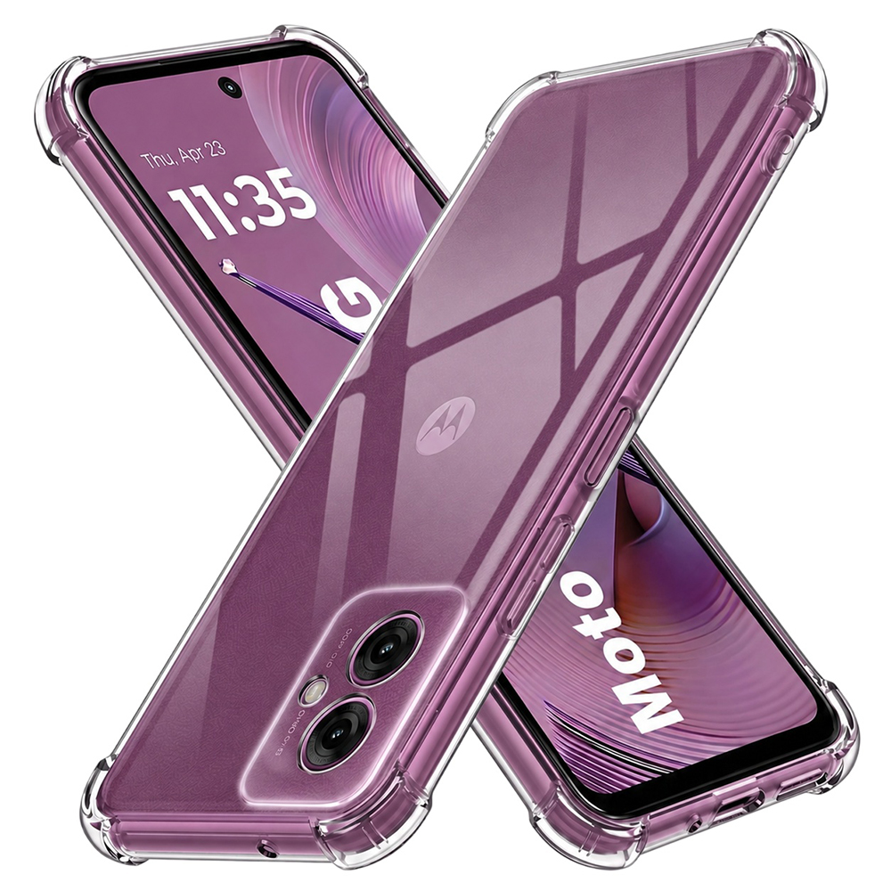 Калъф за Motorola Moto G55 - Techsuit Shockproof Прозрачен Silicone - Прозрачен