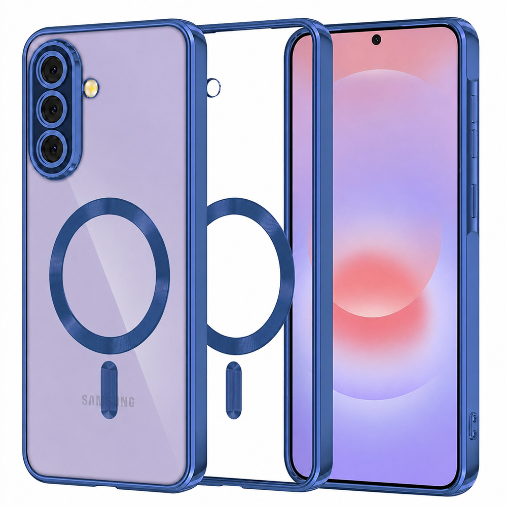 Калъф за Samsung Galaxy A37 5G - Techsuit Luxury Crystal MagSafe - Deep Син