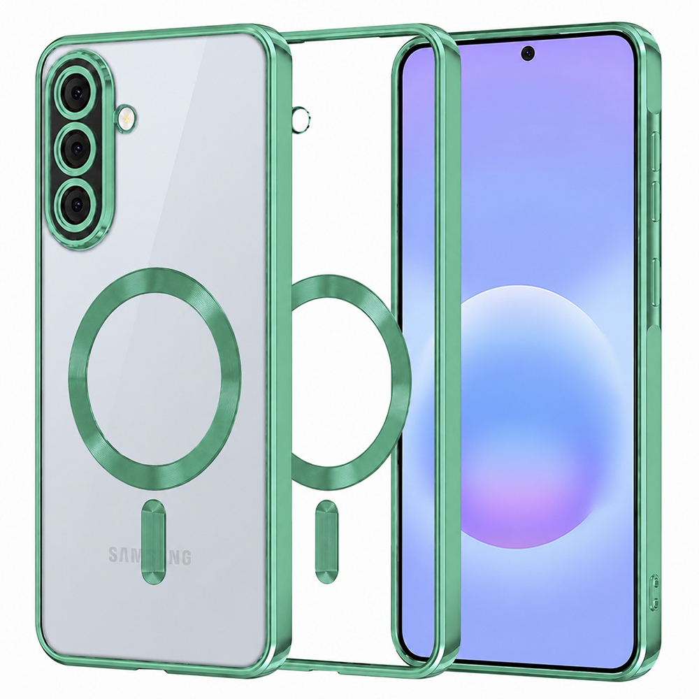 Калъф за Samsung Galaxy A57 5G - Techsuit Luxury Crystal MagSafe - Светлозелен
