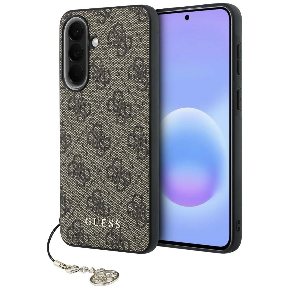 Калъф за Samsung Galaxy A37 5G - Guess Hardcase 4G Classic Logo Charm (GUHCSA37GF4GBR) - Кафяв