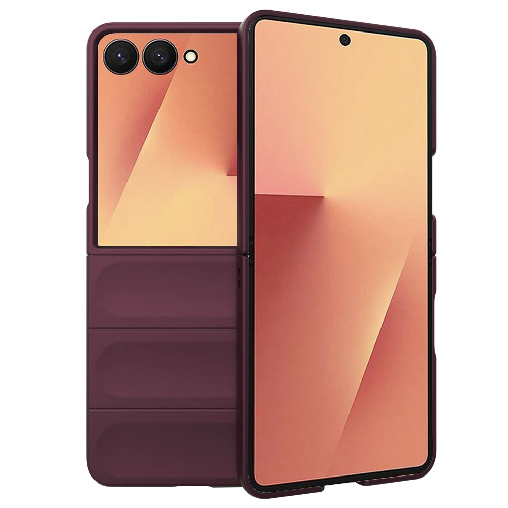 Калъф за Samsung Galaxy Z Flip7 - Techsuit Magic Shield - Бордо